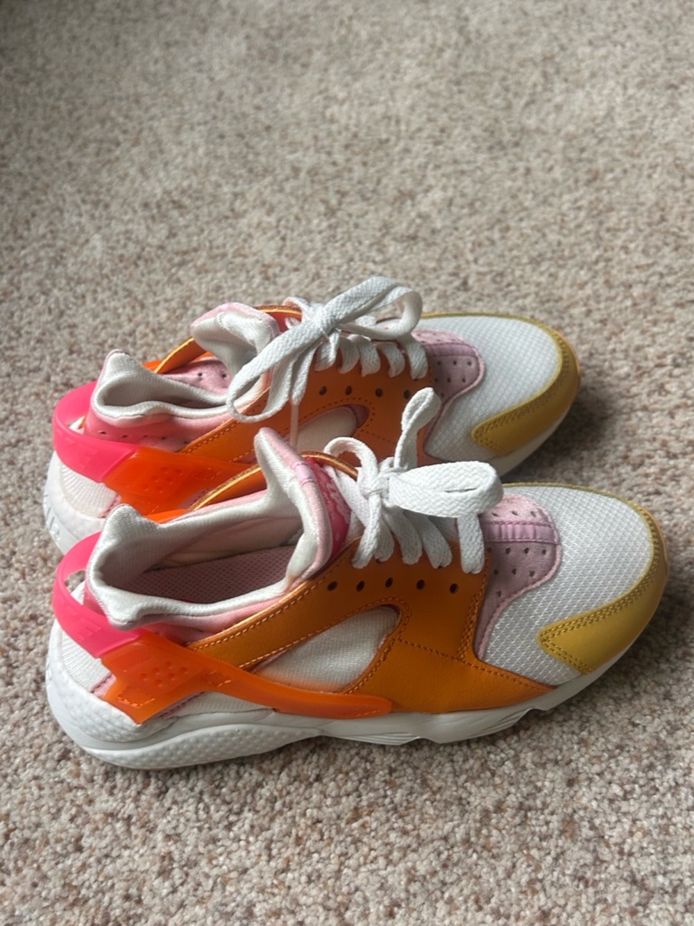 Nike Women's Multicolor Orange Pink White Athletic Sneakers